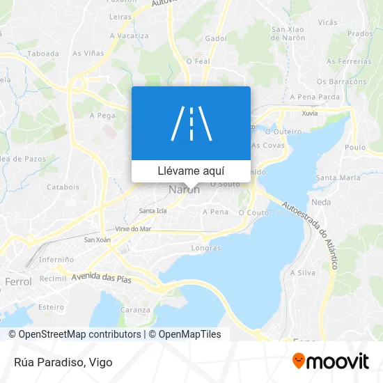 Mapa Rúa Paradiso
