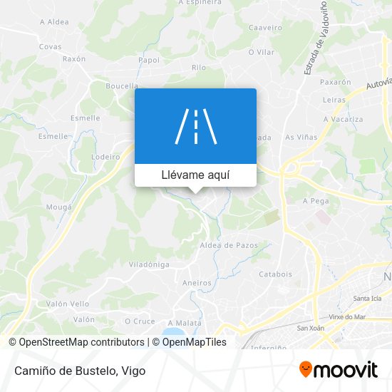 Mapa Camiño de Bustelo