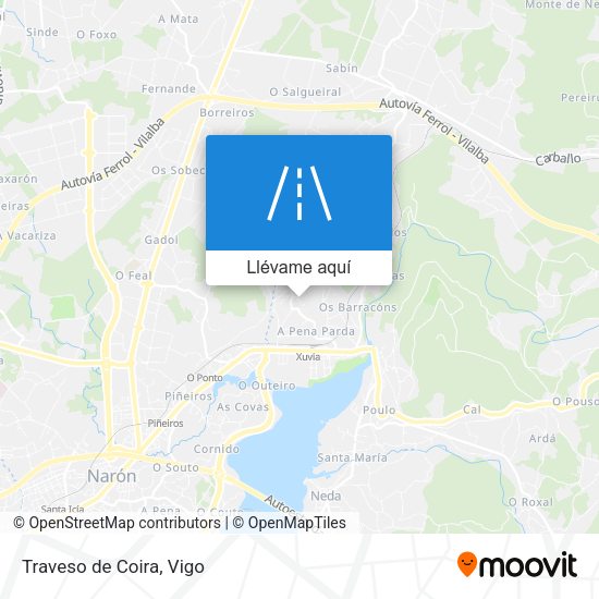 Mapa Traveso de Coira