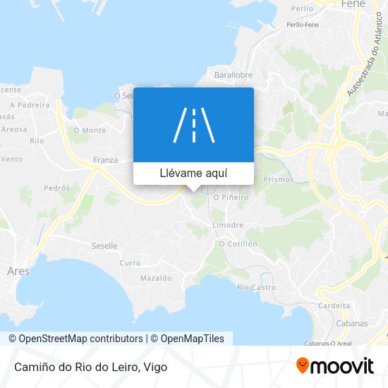 Mapa Camiño do Rio do Leiro