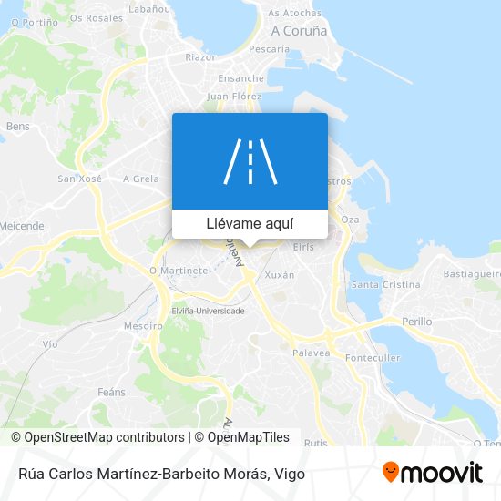 Mapa Rúa Carlos Martínez-Barbeito Morás
