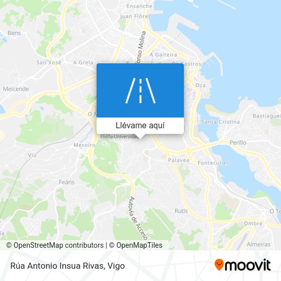 Mapa Rúa Antonio Insua Rivas