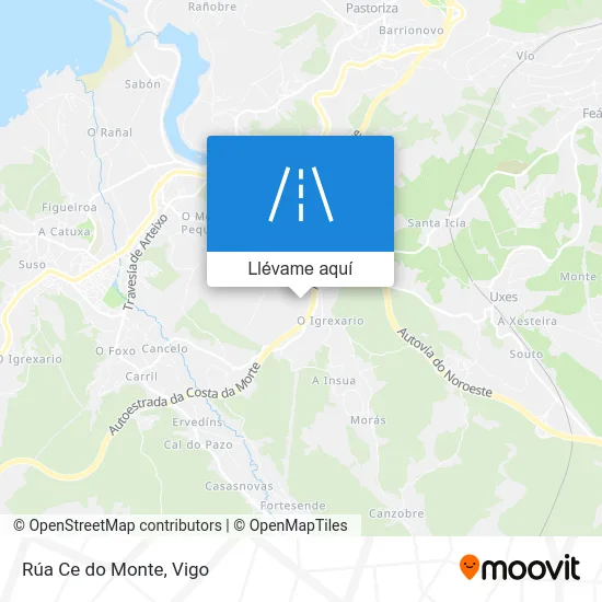 Mapa Rúa Ce do Monte