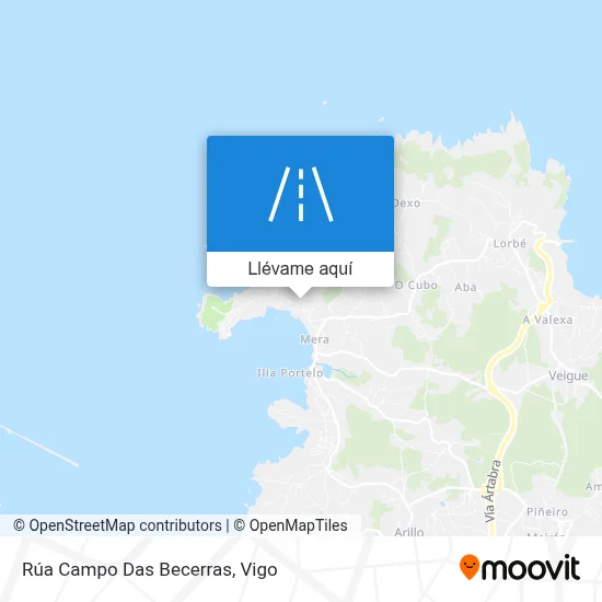 Mapa Rúa Campo Das Becerras