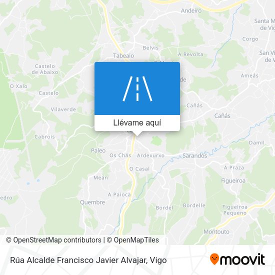 Mapa Rúa Alcalde Francisco Javier Alvajar