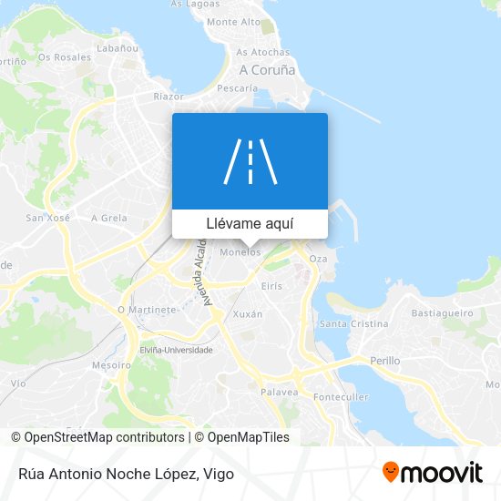 Mapa Rúa Antonio Noche López