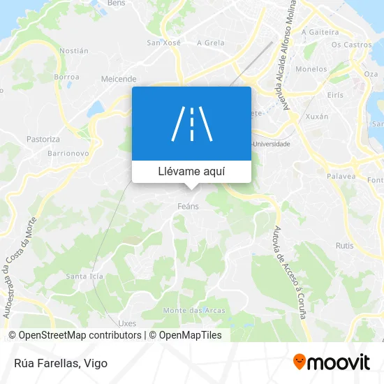Mapa Rúa Farellas
