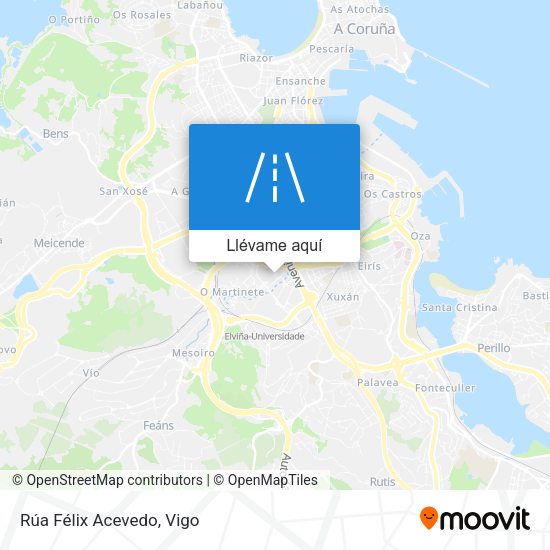 Mapa Rúa Félix Acevedo