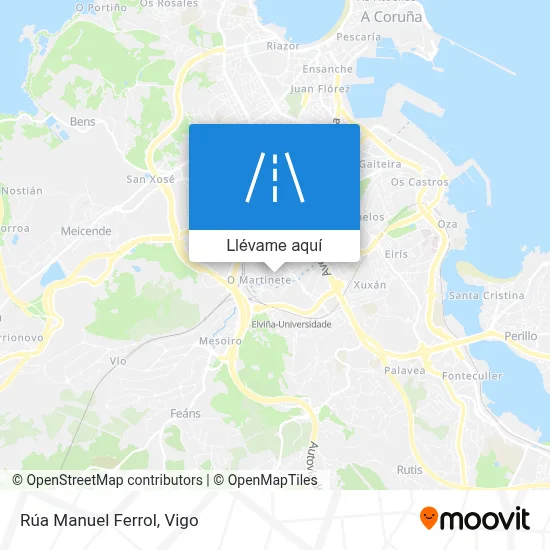 Mapa Rúa Manuel Ferrol