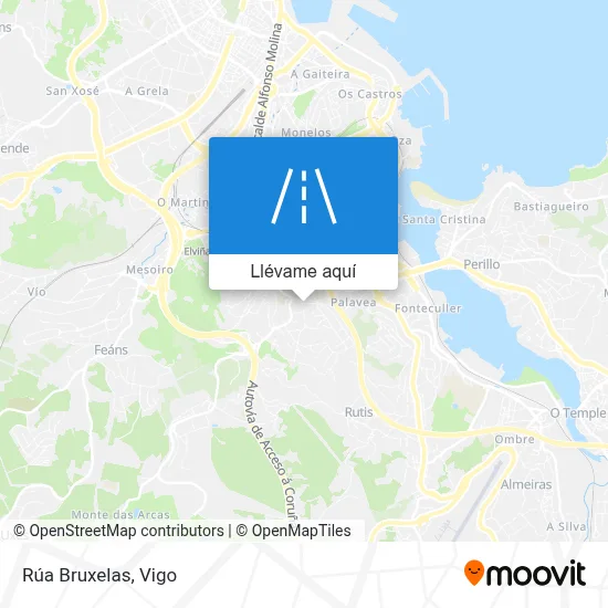 Mapa Rúa Bruxelas