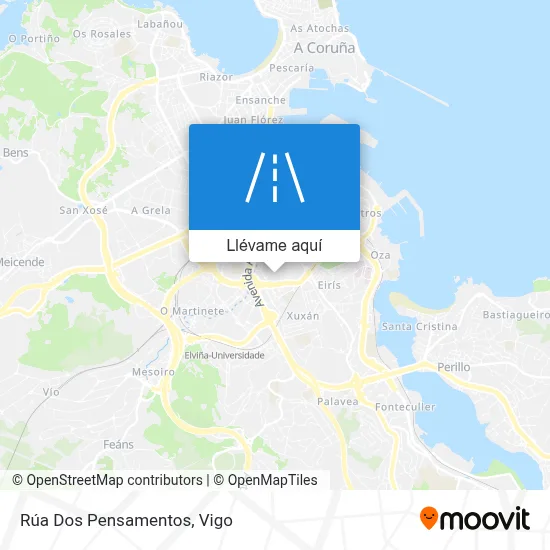 Mapa Rúa Dos Pensamentos