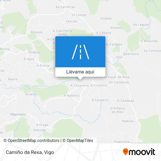 Mapa Camiño da Rexa