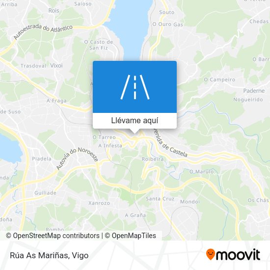 Mapa Rúa As Mariñas