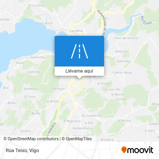 Mapa Rúa Teixo