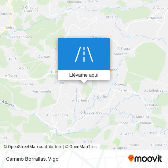 Mapa Camino Borrallas