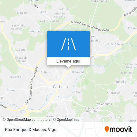 Mapa Rúa Enrique X Macías