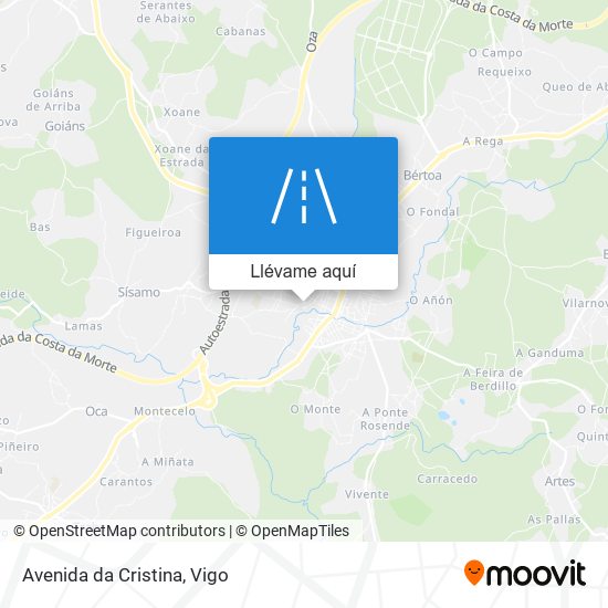 Mapa Avenida da Cristina