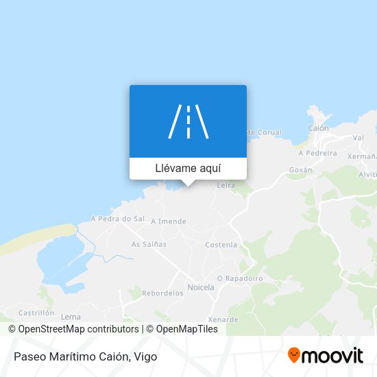 Mapa Paseo Marítimo Caión