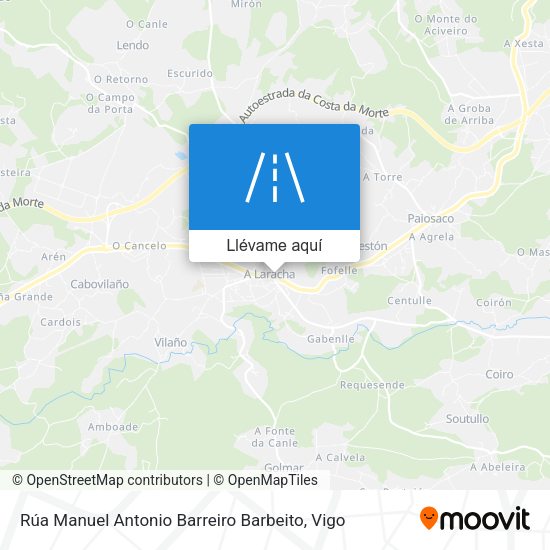 Mapa Rúa Manuel Antonio Barreiro Barbeito