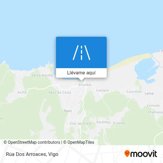 Mapa Rúa Dos Arroaces