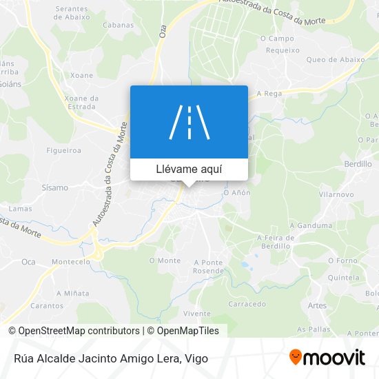 Mapa Rúa Alcalde Jacinto Amigo Lera