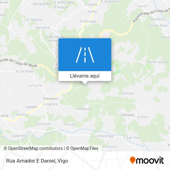 Mapa Rúa Amador E Daniel
