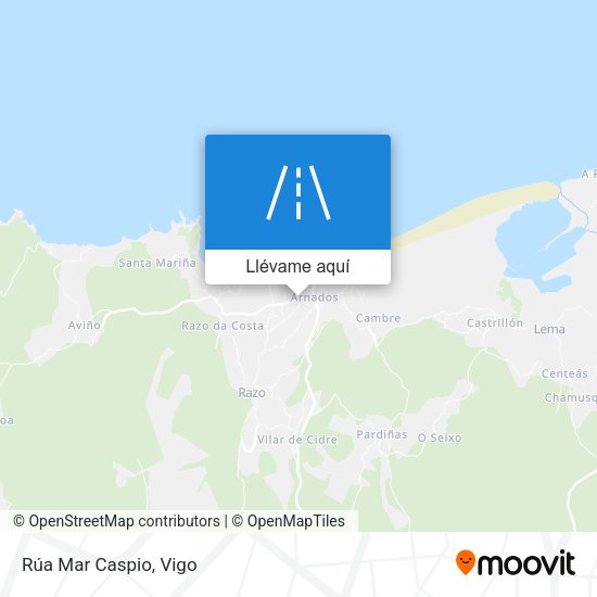 Mapa Rúa Mar Caspio