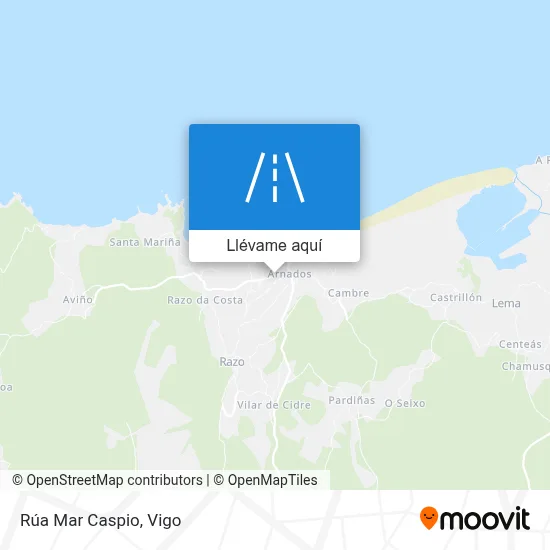 Mapa Rúa Mar Caspio