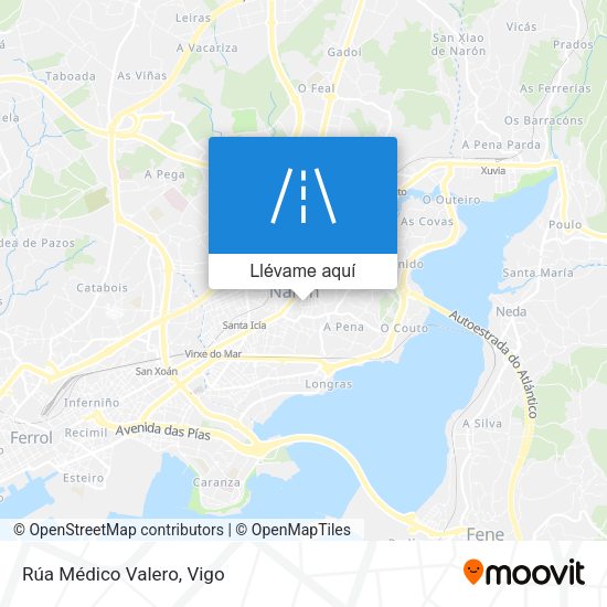 Mapa Rúa Médico Valero