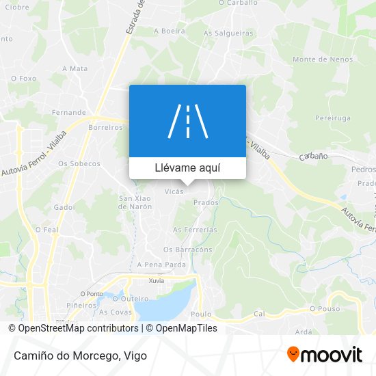 Mapa Camiño do Morcego