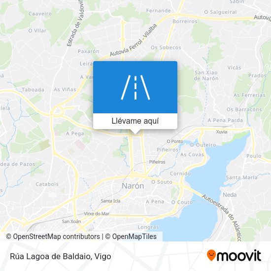 Mapa Rúa Lagoa de Baldaio