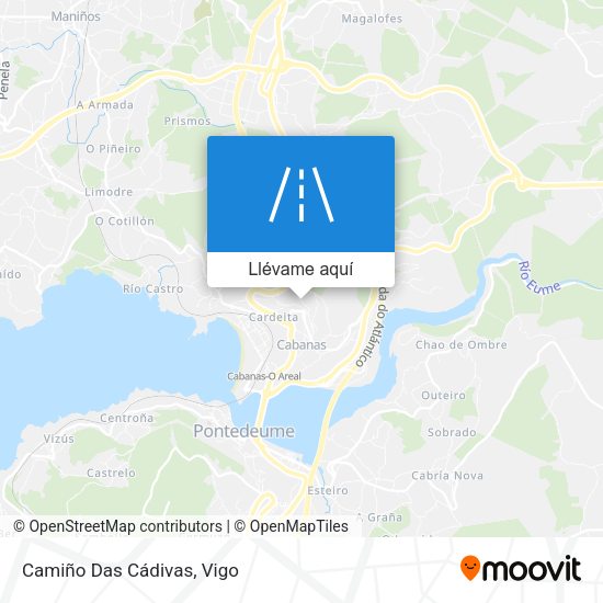 Mapa Camiño Das Cádivas