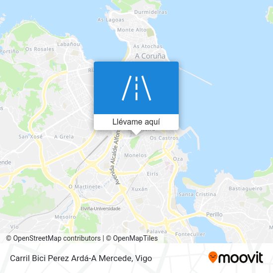Mapa Carril Bici Perez Ardá-A Mercede