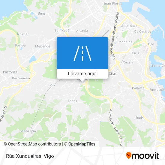 Mapa Rúa Xunqueiras