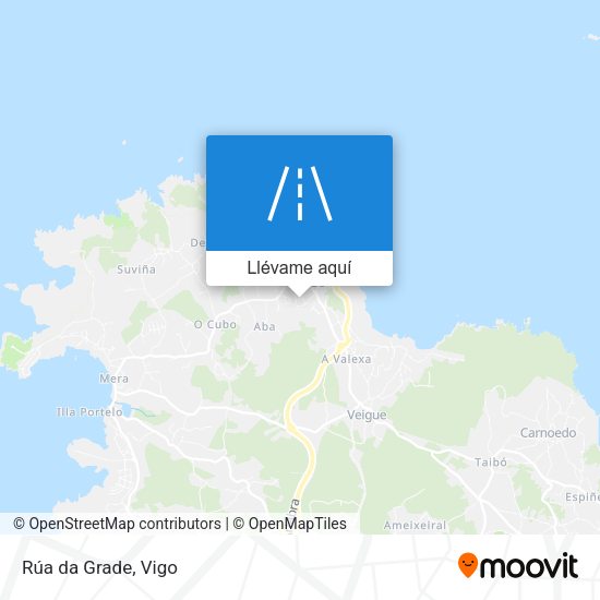 Mapa Rúa da Grade