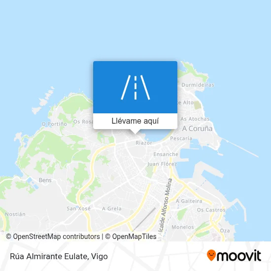 Mapa Rúa Almirante Eulate