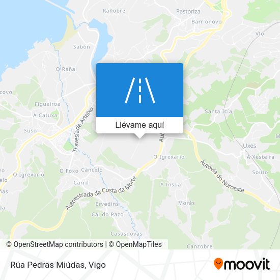 Mapa Rúa Pedras Miúdas