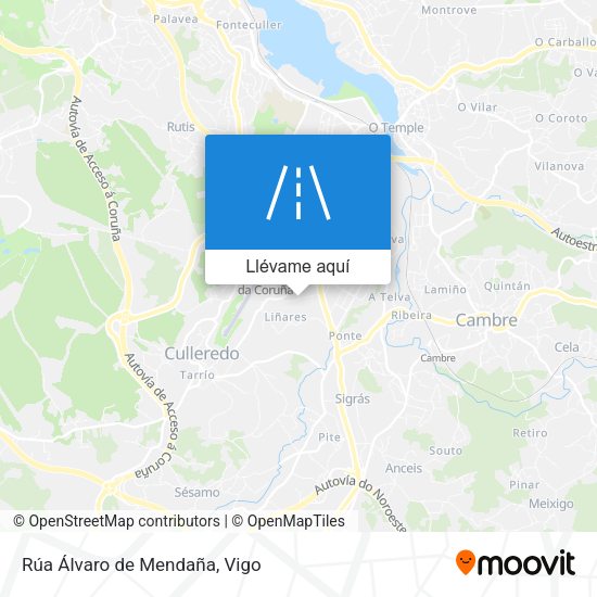 Mapa Rúa Álvaro de Mendaña