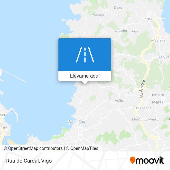 Mapa Rúa do Cardal