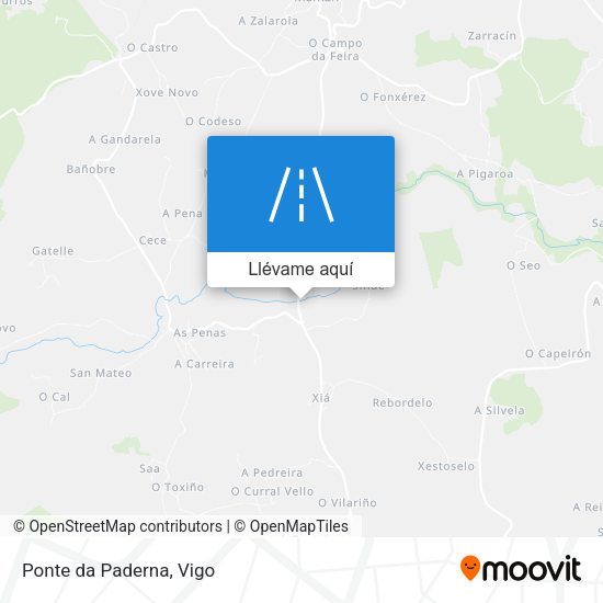 Mapa Ponte da Paderna