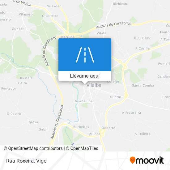 Mapa Rúa Roxeira