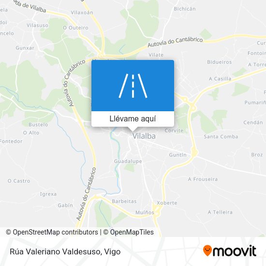 Mapa Rúa Valeriano Valdesuso