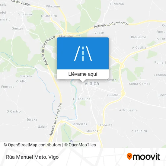Mapa Rúa Manuel Mato