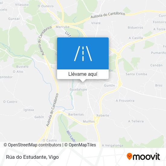 Mapa Rúa do Estudante