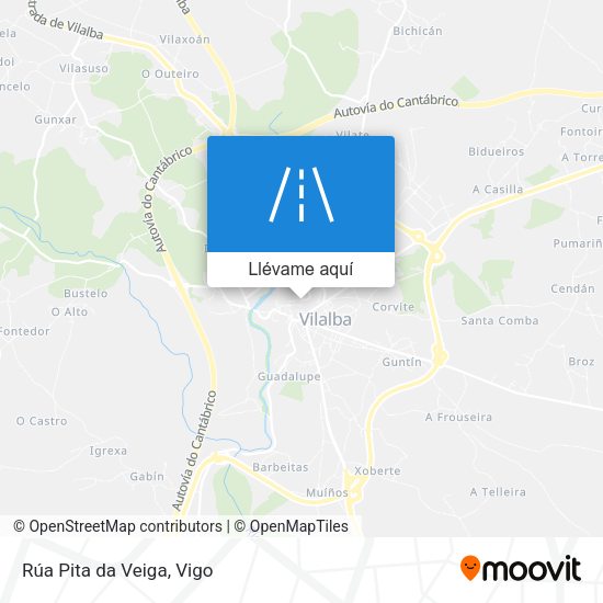 Mapa Rúa Pita da Veiga