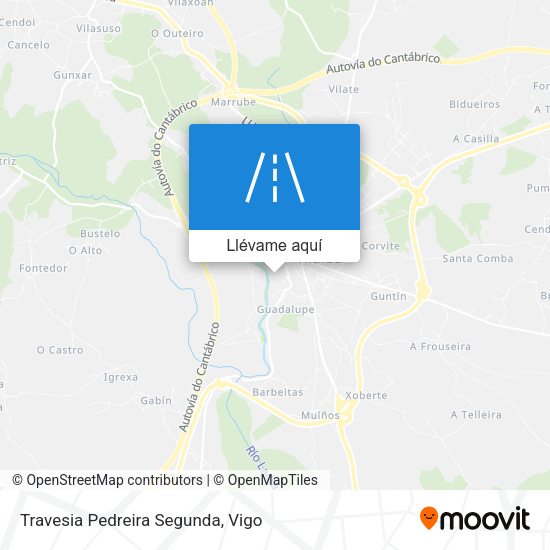 Mapa Travesia Pedreira Segunda