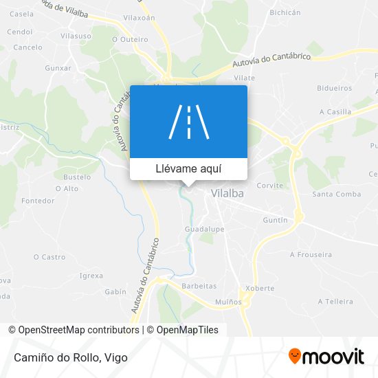 Mapa Camiño do Rollo