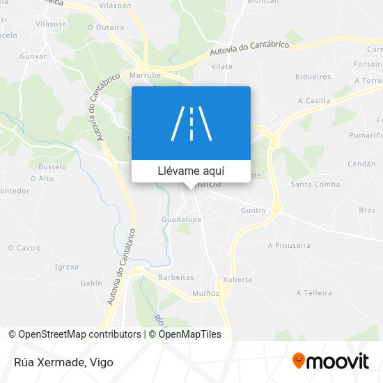 Mapa Rúa Xermade