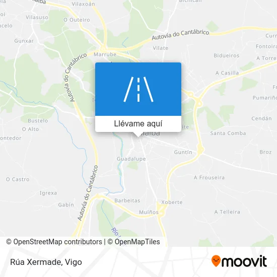 Mapa Rúa Xermade