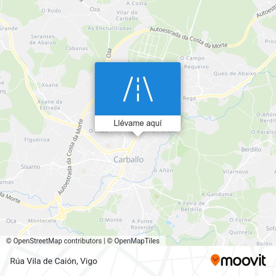 Mapa Rúa Vila de Caión